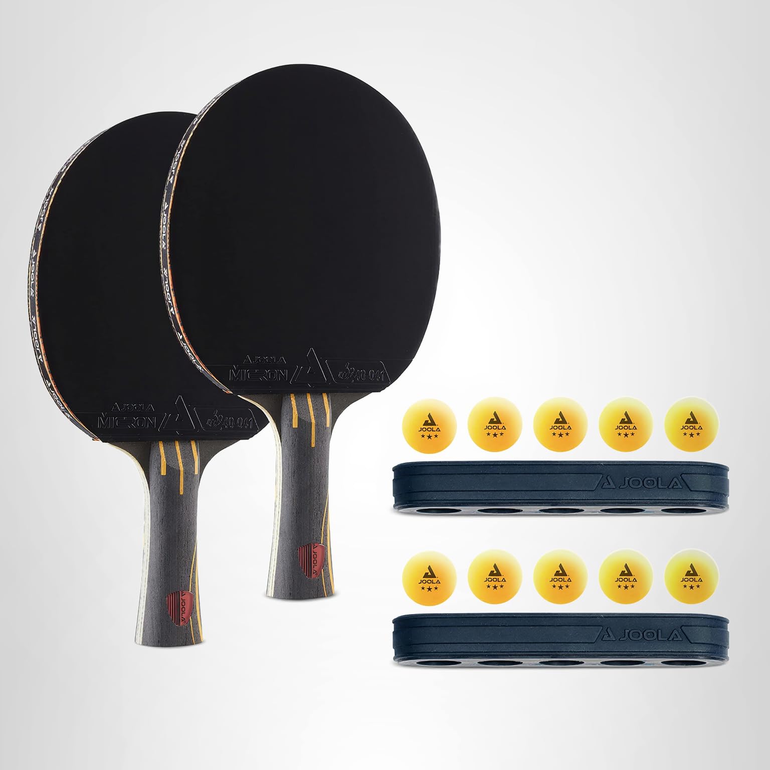 JOOLA Infinity Overdrive Ping Pong Paddle & Table Tennis Sets, Racket with Carbon Kevlar & Double Black Extreme Speed Rubber, Ping Pong Set with 10 Ping Pong Balls & Magnetic Ball Holder - Image 3