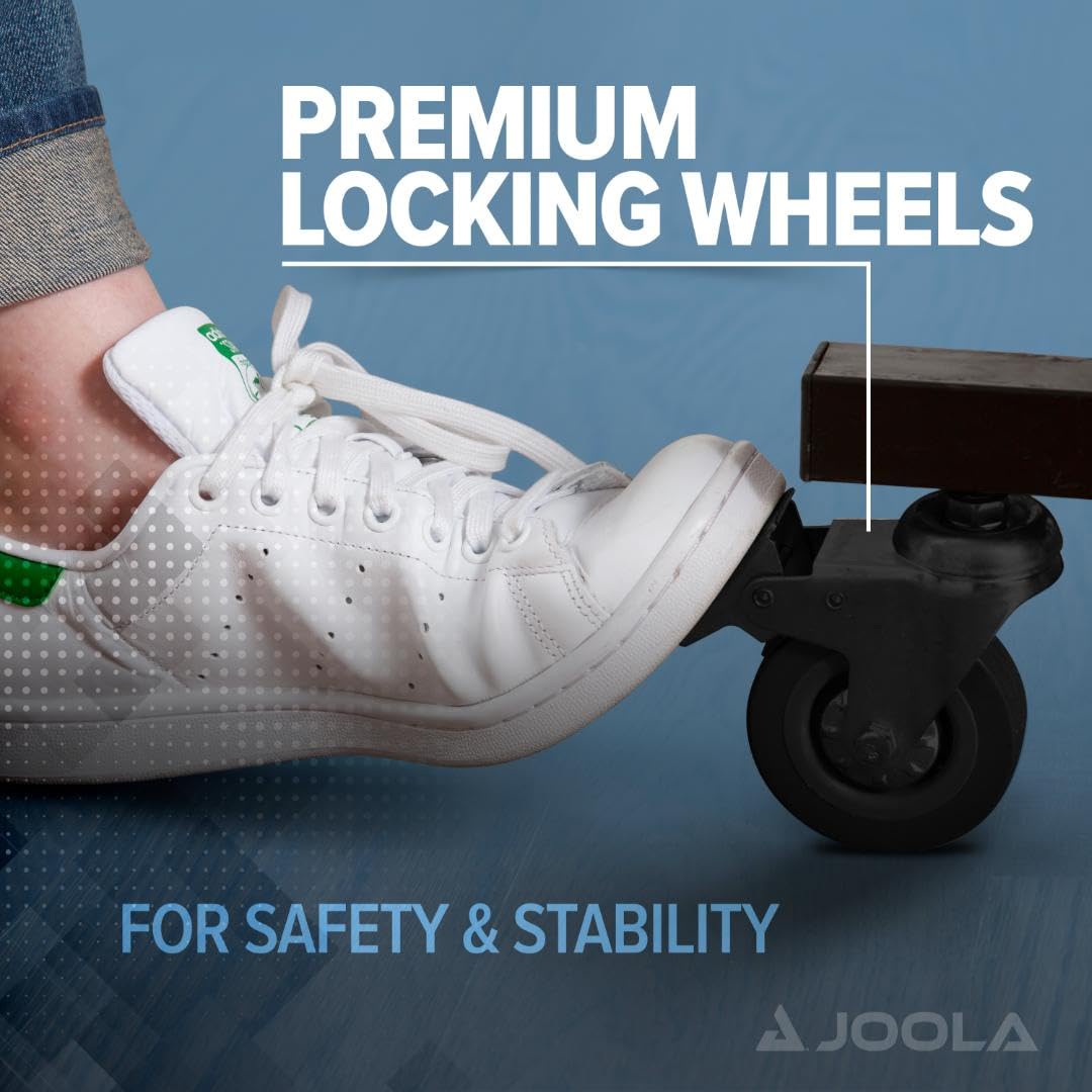 JOOLA Inside Professional MDF Indoor Ping Pong Table with Quick Clamp Table Tennis Net and Post Set - 10 Minute Easy Assembly - Tournament Quality - Foldable with Single Player Playback Mode - Image 4