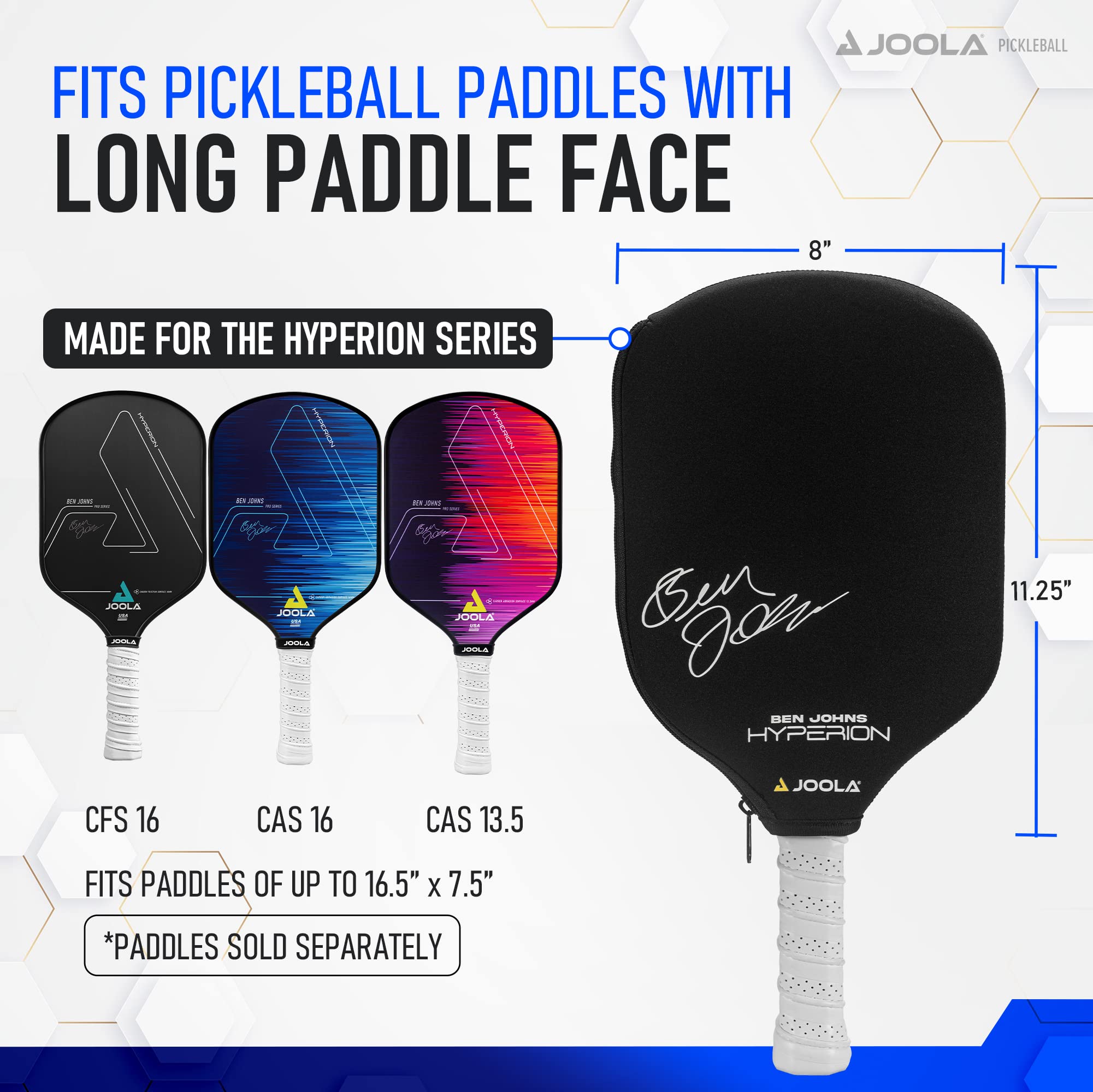 JOOLA Pickleball Paddle Cover - Neoprene Sleeve for JOOLA Paddles - Pickleball Accessory and Gift - Padded Foam Storage Case Protects Pickle Ball Rackets - Image 3