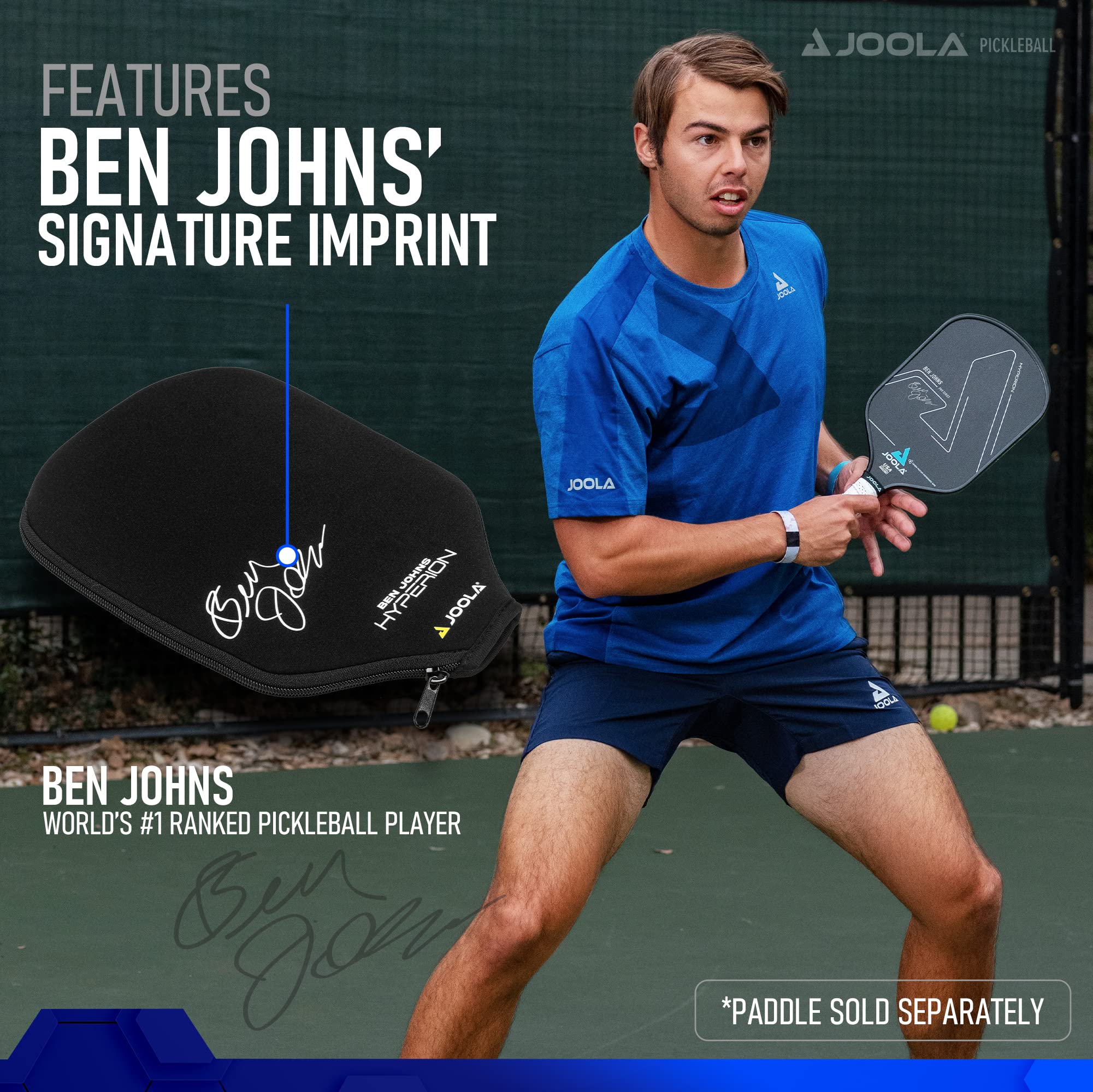 JOOLA Pickleball Paddle Cover - Neoprene Sleeve for JOOLA Paddles - Pickleball Accessory and Gift - Padded Foam Storage Case Protects Pickle Ball Rackets - Image 5