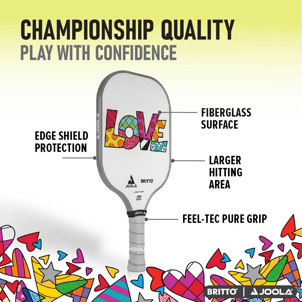 JOOLA Pickleball Paddle – Reinforced Fiberglass Surface, Honeycomb Polypropylene Core, USAP Approved Paddles, Durable & Beginner-Friendly Pickleball Racket w/Comfortable Grip, Multiple Colors - Image 3