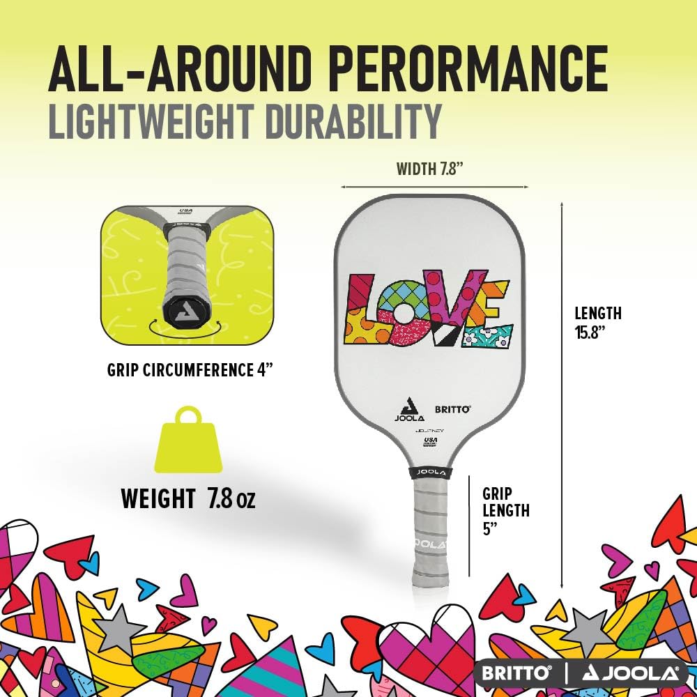 JOOLA Pickleball Paddle – Reinforced Fiberglass Surface, Honeycomb Polypropylene Core, USAP Approved Paddles, Durable & Beginner-Friendly Pickleball Racket w/Comfortable Grip, Multiple Colors - Image 4