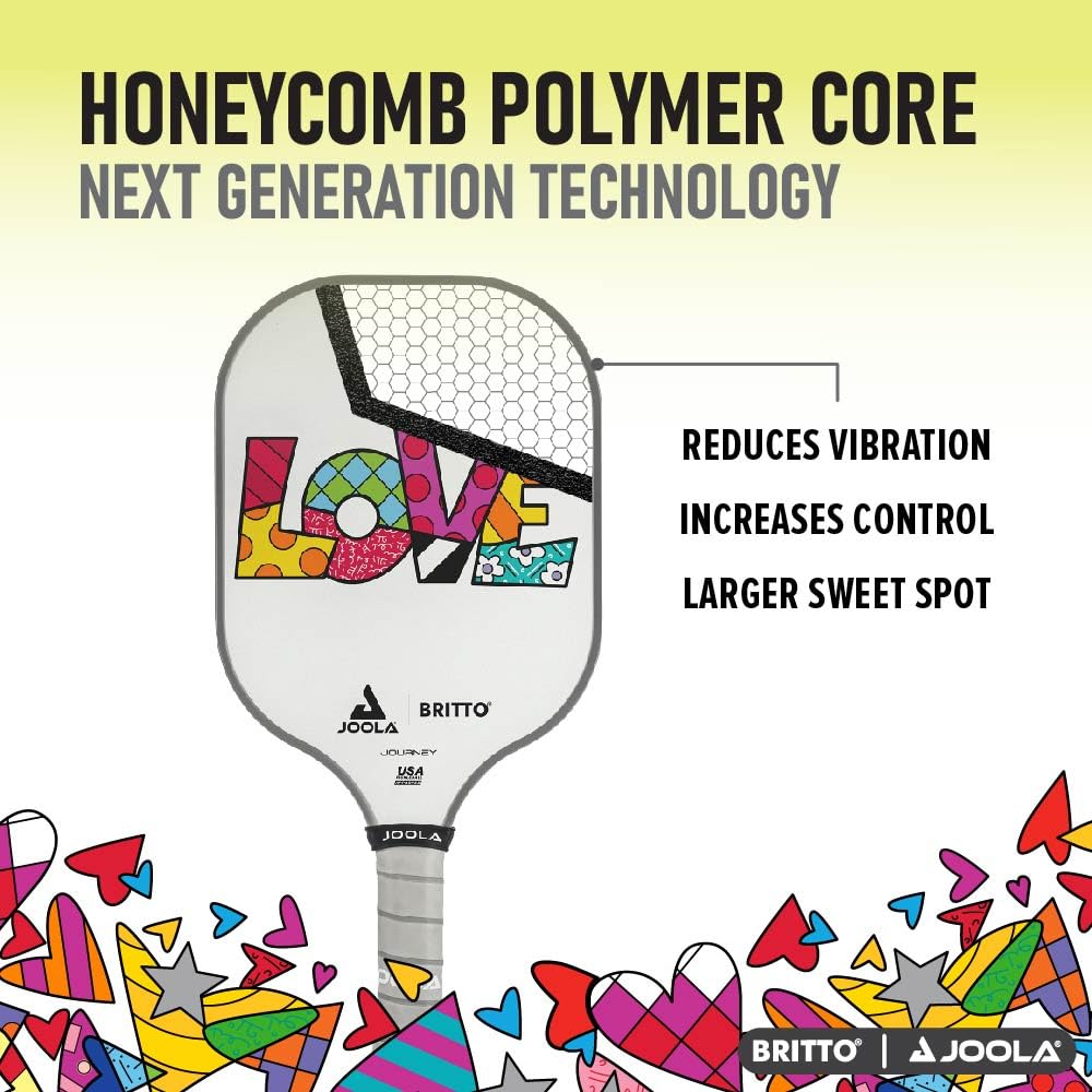 JOOLA Pickleball Paddle – Reinforced Fiberglass Surface, Honeycomb Polypropylene Core, USAP Approved Paddles, Durable & Beginner-Friendly Pickleball Racket w/Comfortable Grip, Multiple Colors - Image 5