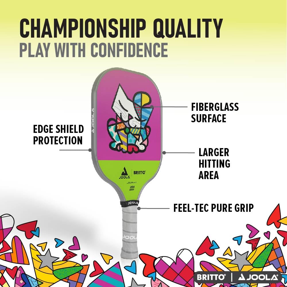 JOOLA Pickleball Paddle – Reinforced Fiberglass Surface, Honeycomb Polypropylene Core, USAP Approved Paddles, Durable & Beginner-Friendly Pickleball Racket w/Comfortable Grip, Multiple Colors - Image 3