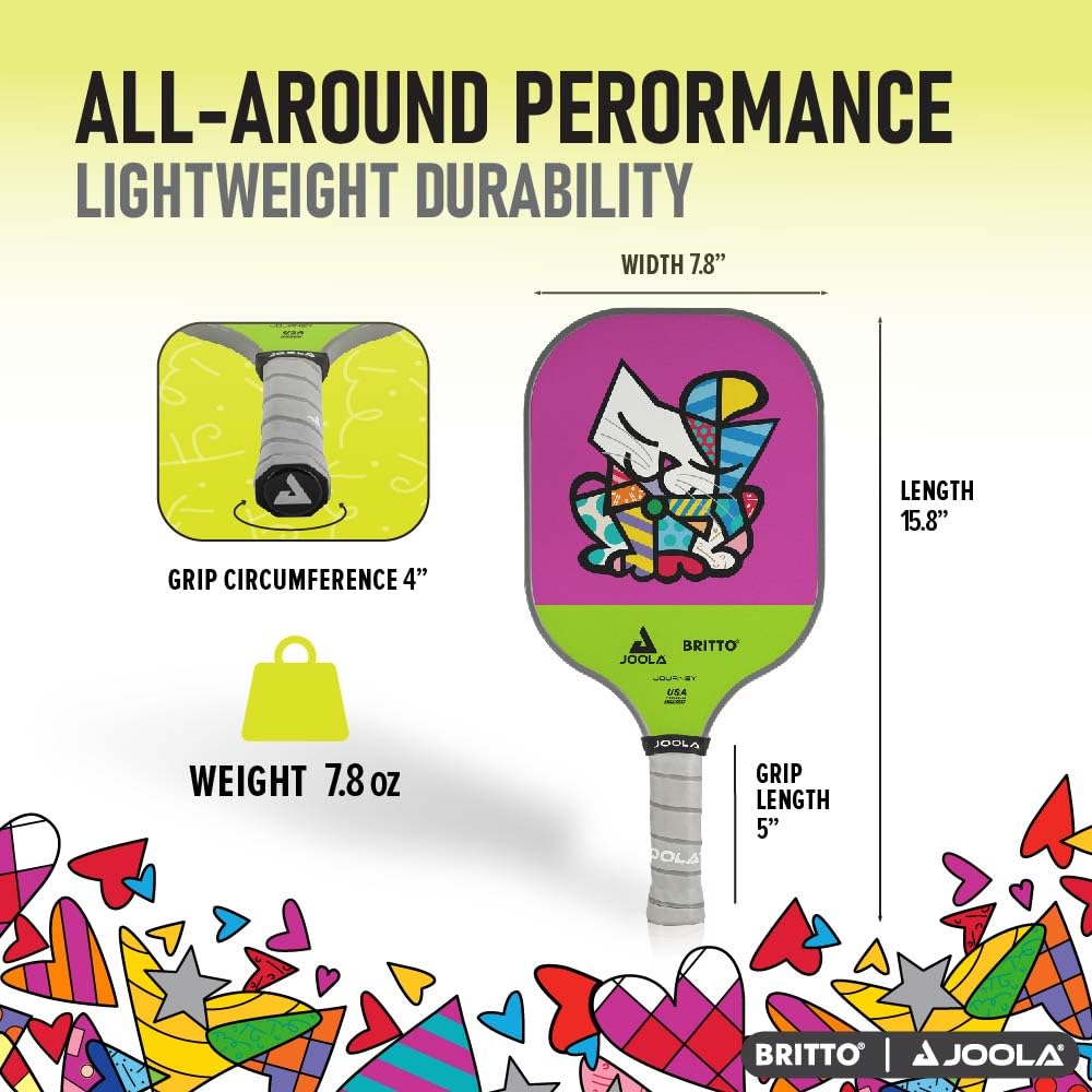 JOOLA Pickleball Paddle – Reinforced Fiberglass Surface, Honeycomb Polypropylene Core, USAP Approved Paddles, Durable & Beginner-Friendly Pickleball Racket w/Comfortable Grip, Multiple Colors - Image 4