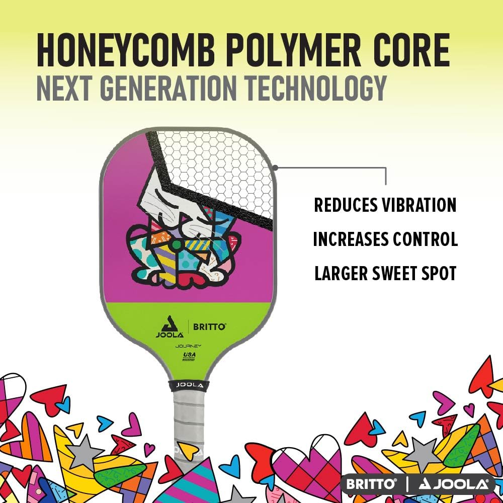 JOOLA Pickleball Paddle – Reinforced Fiberglass Surface, Honeycomb Polypropylene Core, USAP Approved Paddles, Durable & Beginner-Friendly Pickleball Racket w/Comfortable Grip, Multiple Colors - Image 5