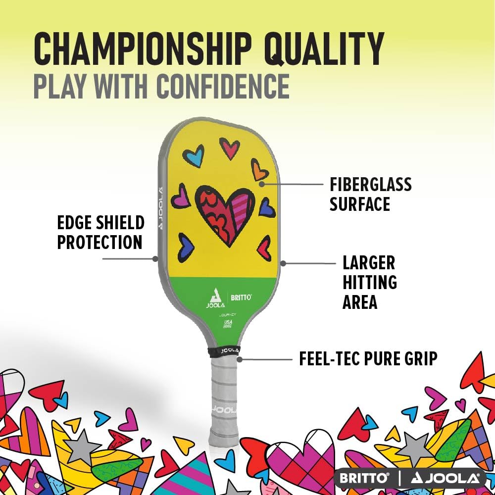 JOOLA Pickleball Paddle – Reinforced Fiberglass Surface, Honeycomb Polypropylene Core, USAP Approved Paddles, Durable & Beginner-Friendly Pickleball Racket w/Comfortable Grip, Multiple Colors - Image 3