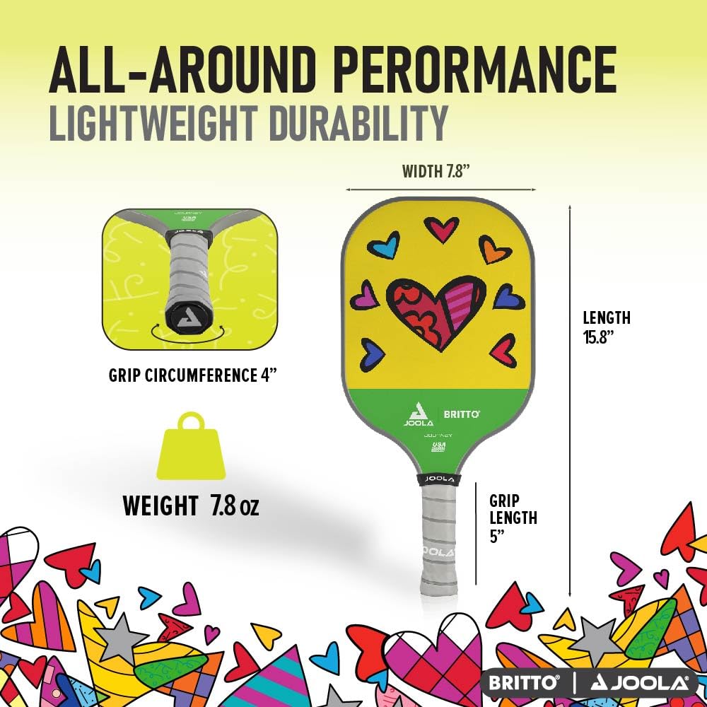 JOOLA Pickleball Paddle – Reinforced Fiberglass Surface, Honeycomb Polypropylene Core, USAP Approved Paddles, Durable & Beginner-Friendly Pickleball Racket w/Comfortable Grip, Multiple Colors - Image 4