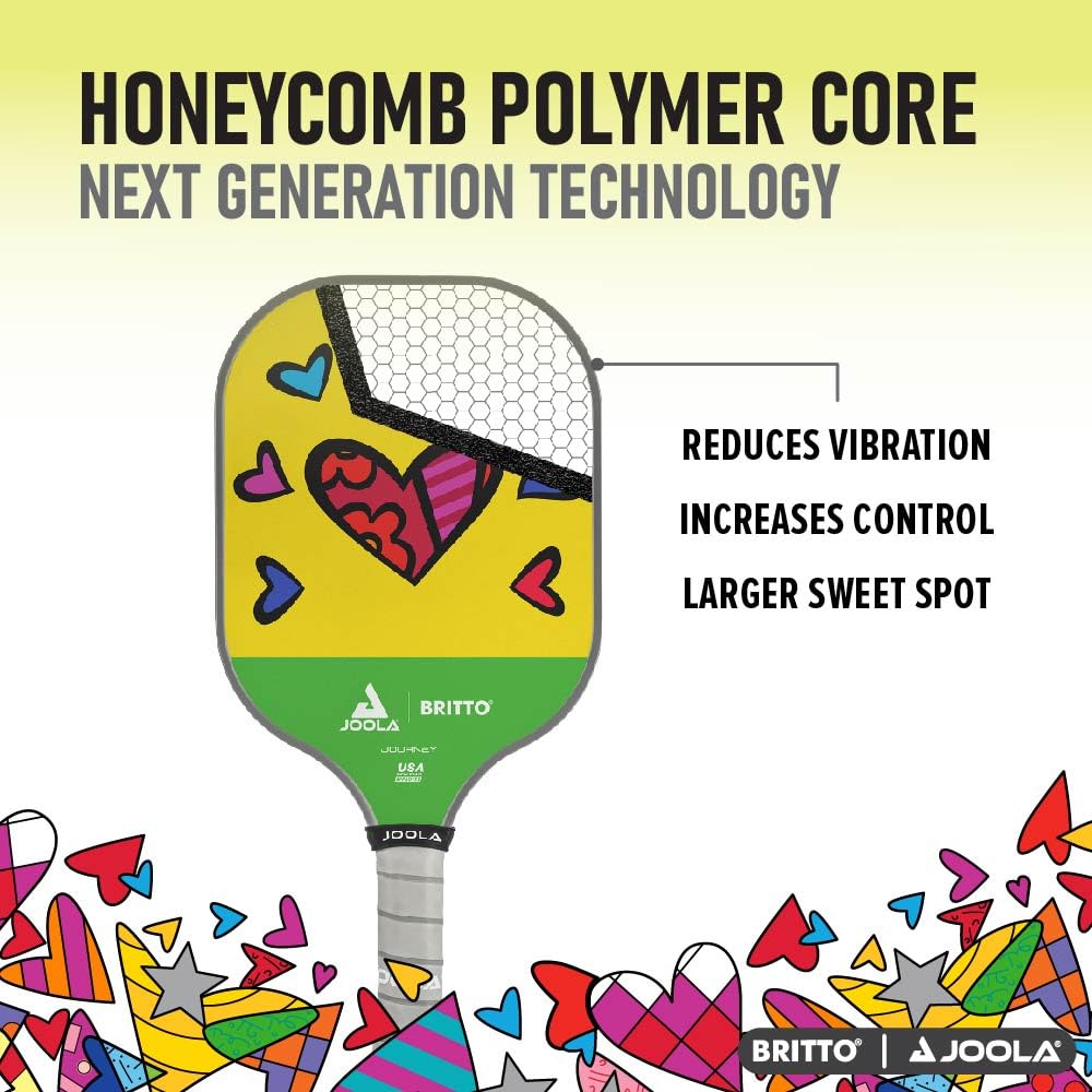JOOLA Pickleball Paddle – Reinforced Fiberglass Surface, Honeycomb Polypropylene Core, USAP Approved Paddles, Durable & Beginner-Friendly Pickleball Racket w/Comfortable Grip, Multiple Colors - Image 5
