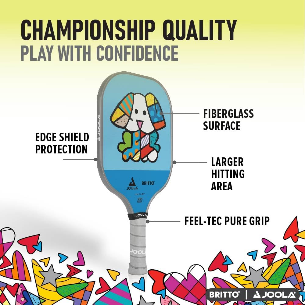 JOOLA Pickleball Paddle – Reinforced Fiberglass Surface, Honeycomb Polypropylene Core, USAP Approved Paddles, Durable & Beginner-Friendly Pickleball Racket w/Comfortable Grip, Multiple Colors - Image 3