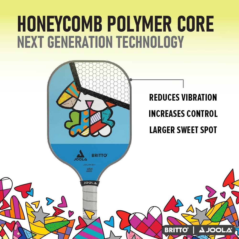 JOOLA Pickleball Paddle – Reinforced Fiberglass Surface, Honeycomb Polypropylene Core, USAP Approved Paddles, Durable & Beginner-Friendly Pickleball Racket w/Comfortable Grip, Multiple Colors - Image 5