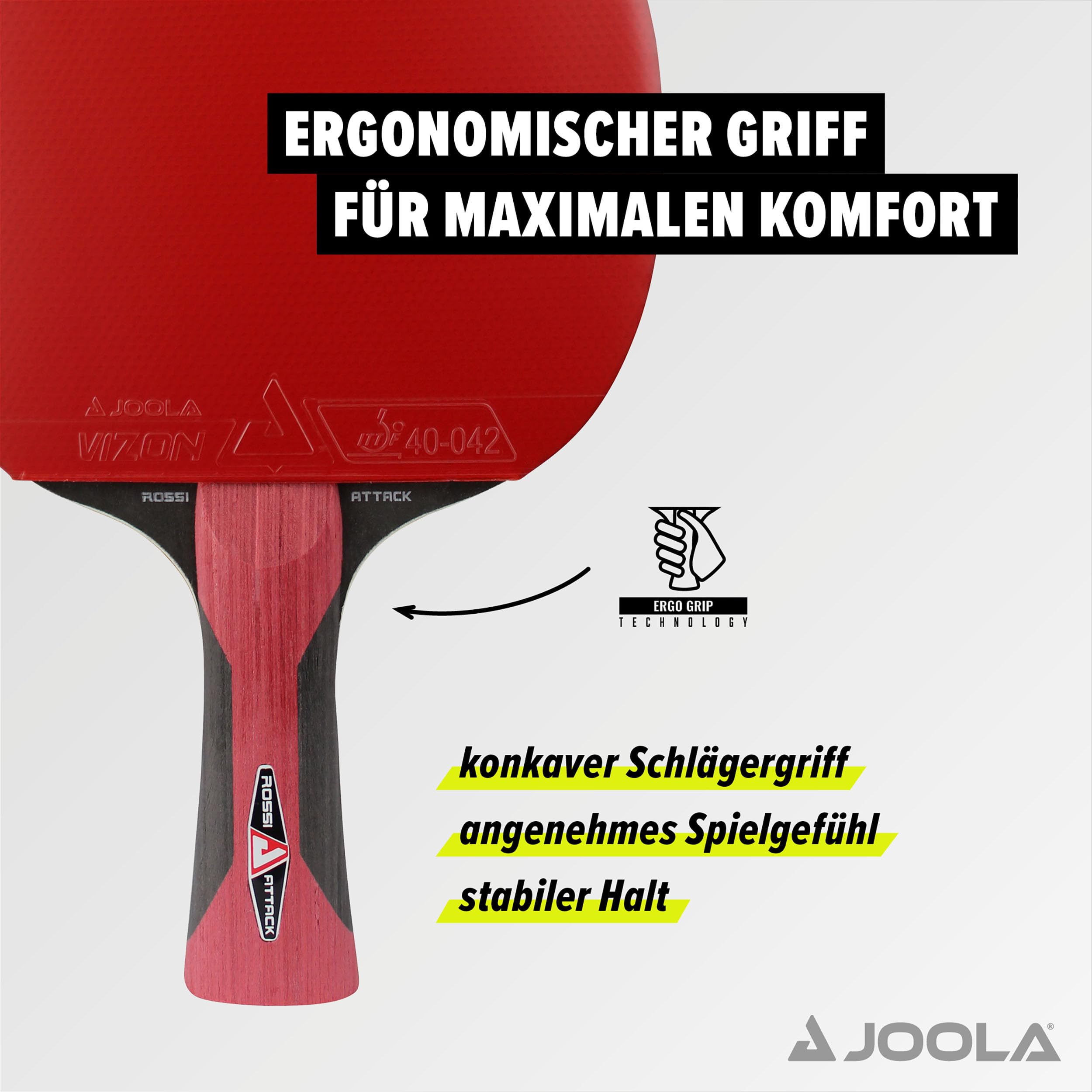 JOOLA ROSSKOPF Table Tennis Bat, ITTF Approved Table Tennis Bat for Professional or Club Players, Compwood Technology - Image 4